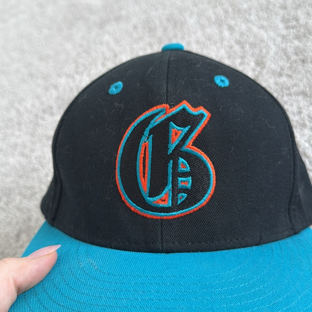 Old English G Hat, Blue Orange and Black - Picture 2 of 4